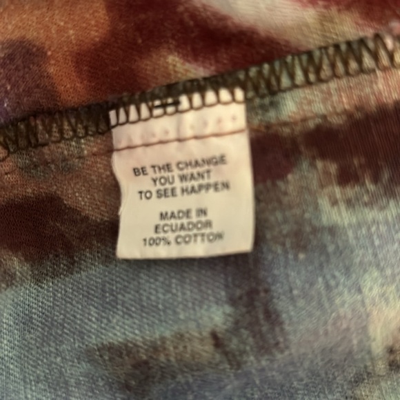 VTG Artsy Boxy Jean Jacket Sz M Colorful Graffiti Print Cotton Pockets Casual - Picture 6 of 9